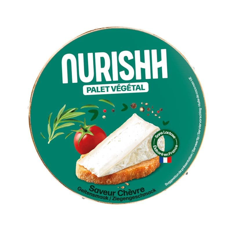 palet végétal saveur chèvre nurishh