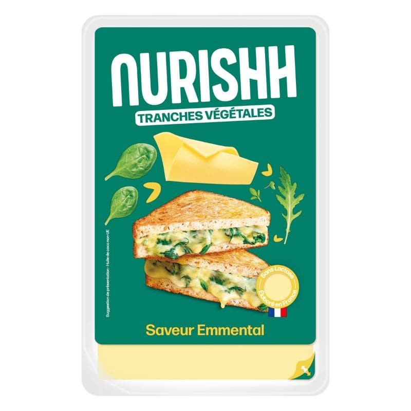 tranches vegetales saveur emmental Nurishh