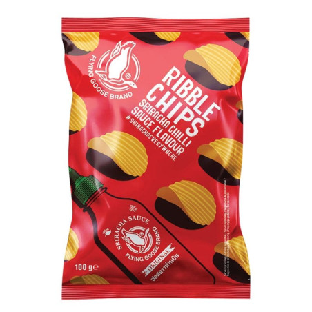 ribble chips sriracha flying goose 100g