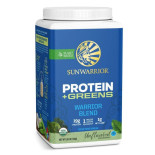 sunwarrior warrior blend protein plus greens natural 750g
