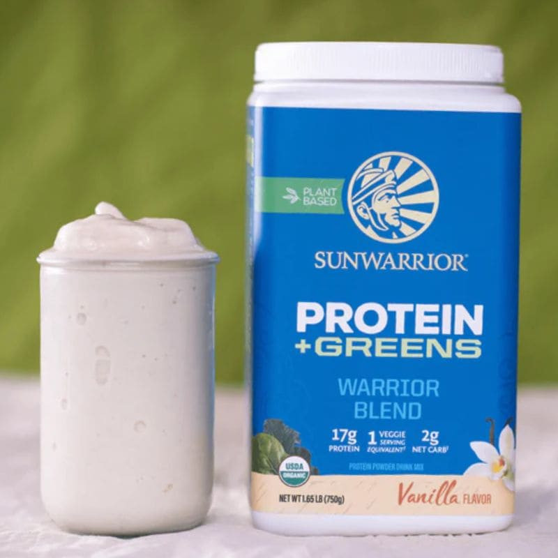 warrior blend protein + greens sunwarrior vanilla