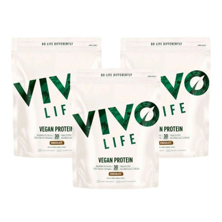 lot protéines Ritual chocolat noir Vivo Life 3x960g
