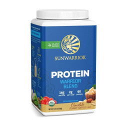 protein warrior blend chocolate peanut butter sunwarrior 750g