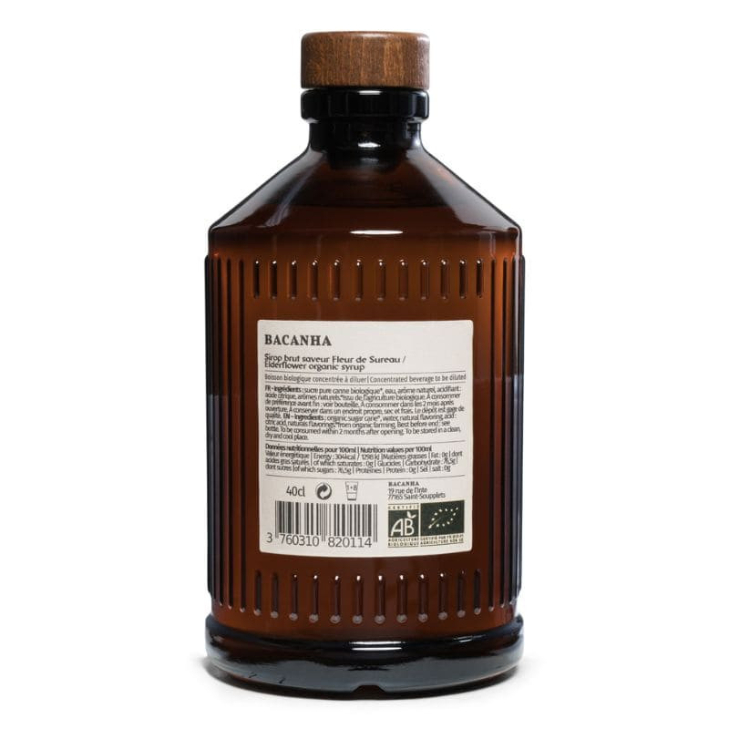 sirop brut fleur de sureau bacanha