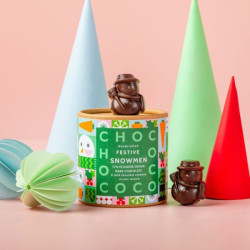 chococo dark chocolate snowmen