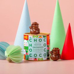 chococo oat milk chocolate snowmen