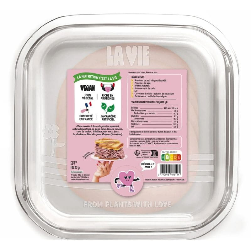 la vie foods jambon végétal nature