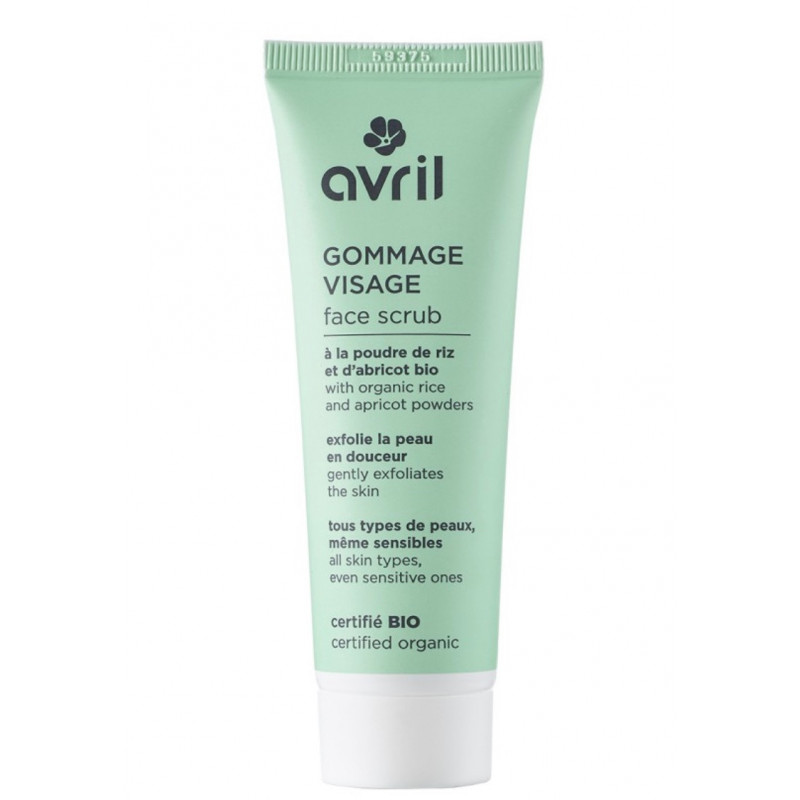 gommage visage riz abricot avril