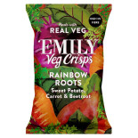 chips rainbow roots emily veg thins 100g chips rainbow roots emily veg thins 100g