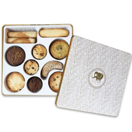 coffret biscuit de noel the vegan elephant 230g
