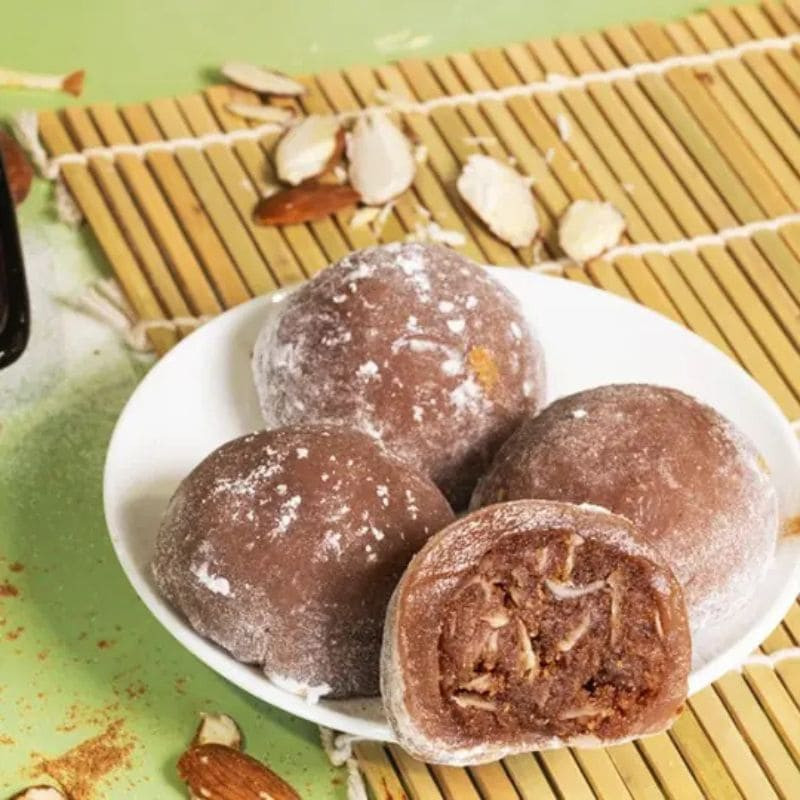 préparation pour mochis cacao autour du riz