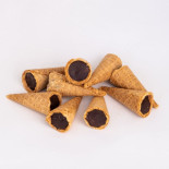 mini cones croustillant chocolat noir la meilleure partie