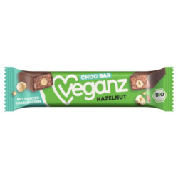 barre chocolat noisette Veganz 40g
