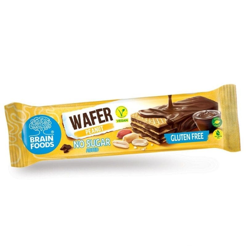 gaufrette vegan cacahuete chocolat brain foods