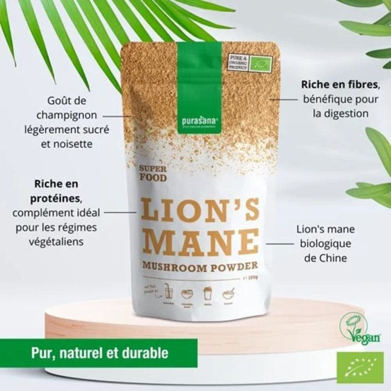 poudre de lion's mane bio purasana