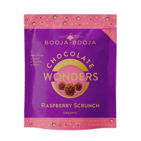 booja booja chocolate wonders raspberry scrunch 65g