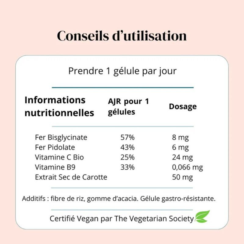 fer complexe argalys x60 gélules