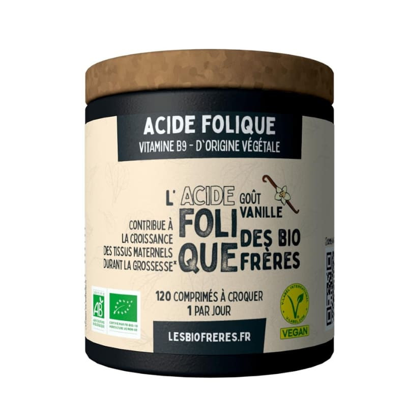 acide folique vanille les bio frères vitamine B9 - 120 comprimés