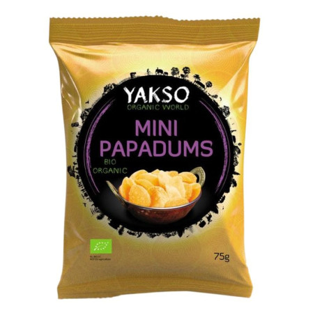 mini papadums yakso 75g