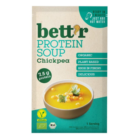 soupe proteinee bio pois chiches bettr 30g