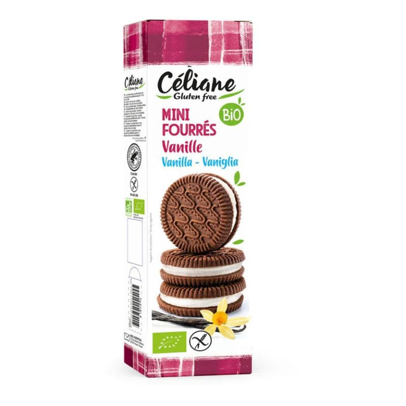mini fourrés vanille Celiane Gluten Free 125g