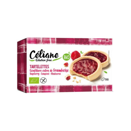 Tartelettes sans Gluten framboise  Céliane 130g