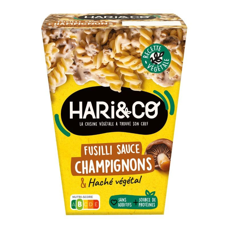 fusilli sauce champignons hari and co