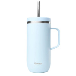 cold cup qwetch bleu pastel avec anse 600ml