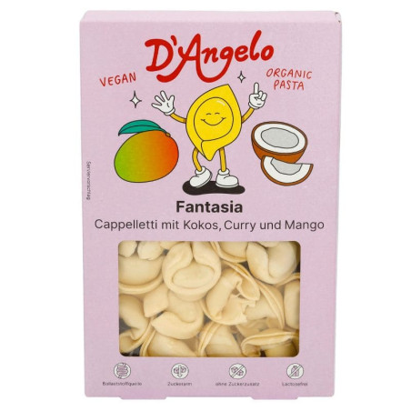 Cappelletti Vegan lait de coco mangue curry 250g