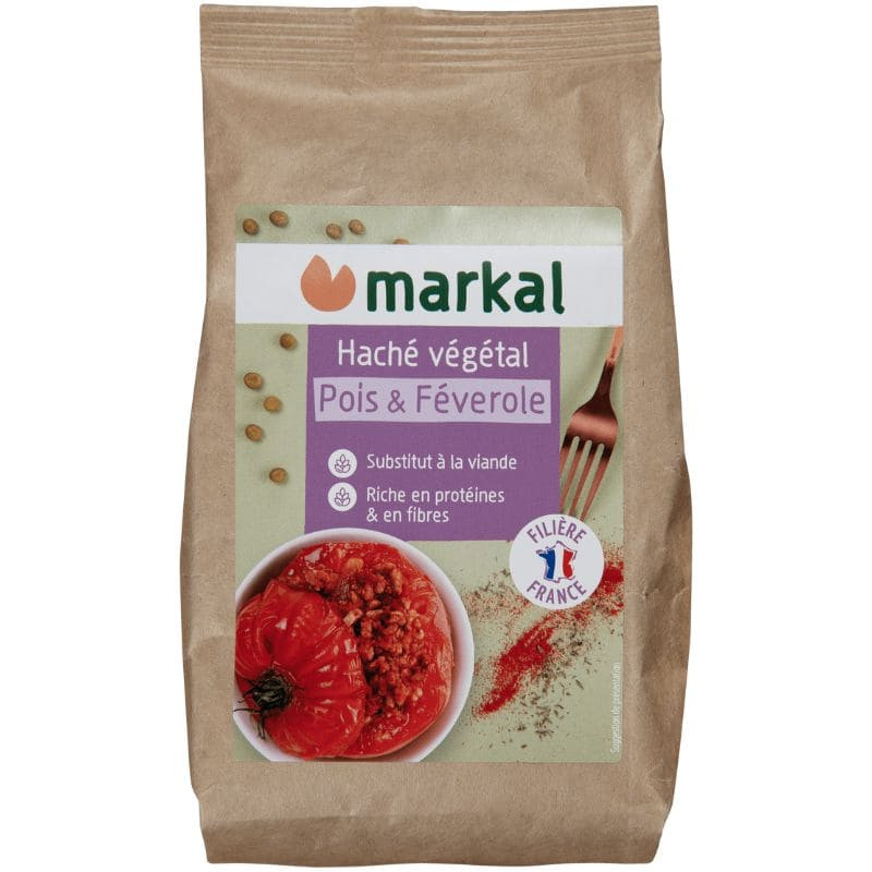 hache vegetal pois feverole markal 175g