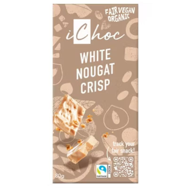 white nougat crisp ichoc 80g