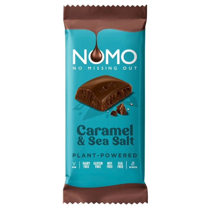 barre caramel sale nomo chocolate 75g
