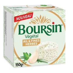 boursin vegetal ail fines herbes 150g