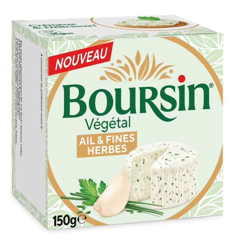 boursin vegetal ail fines herbes 150g