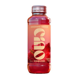 kombucha gingembre hibiscus - ciao kombucha 330ml