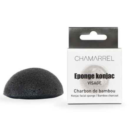 eponge konjac charbon de bambou chamarrel