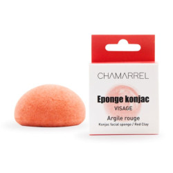 eponge konjac argile rouge chamarrel