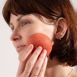 eponge konjac argile rouge chamarrel