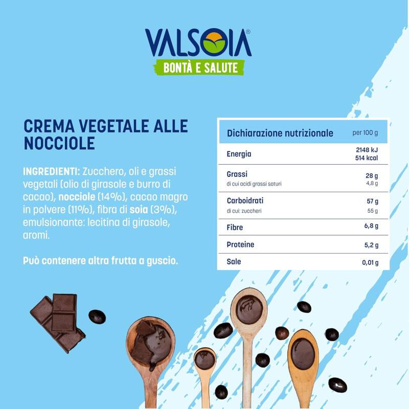 la crema valsoia ingredients