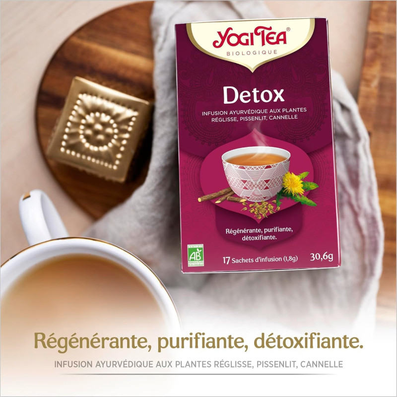 yogi tea infusion detox bio