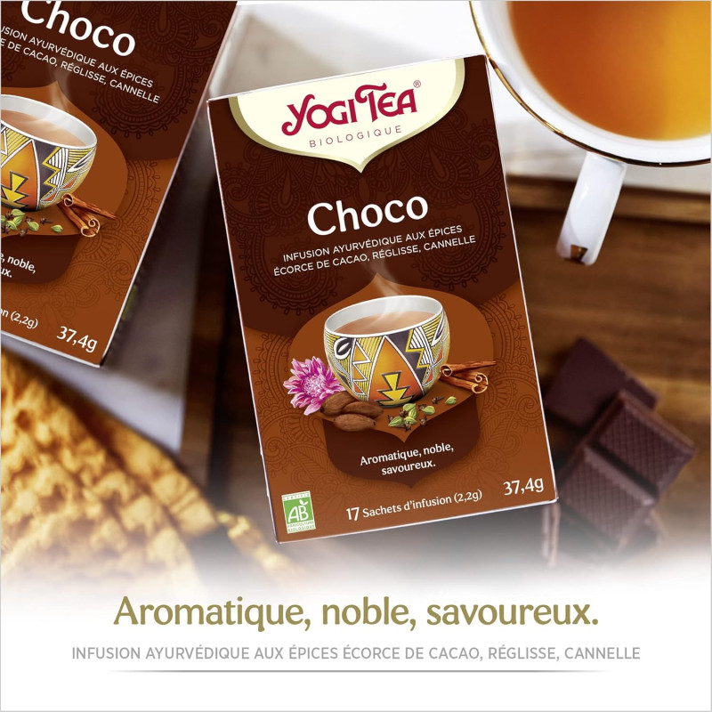 infusion choco yogi tea 17 sachets