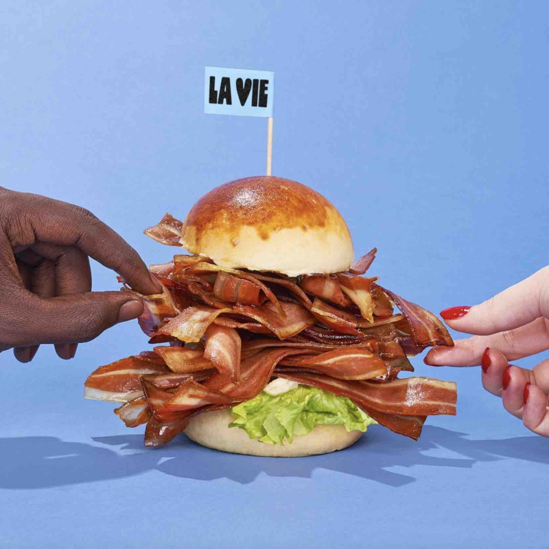 burger bacon la vie