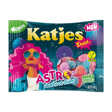 bonbon katjes astro queen of stars 175g