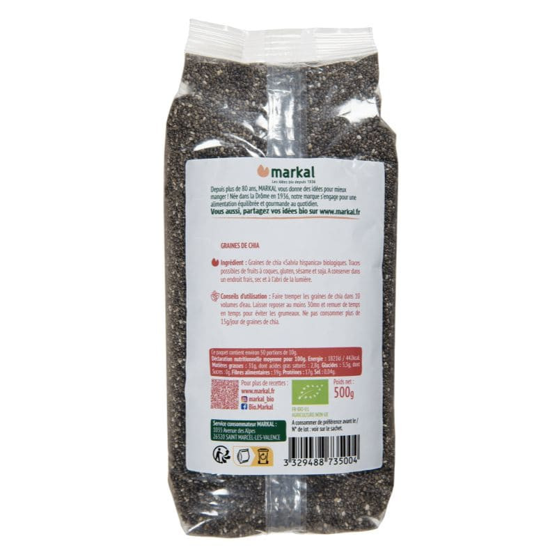 markal graines de chia 500g