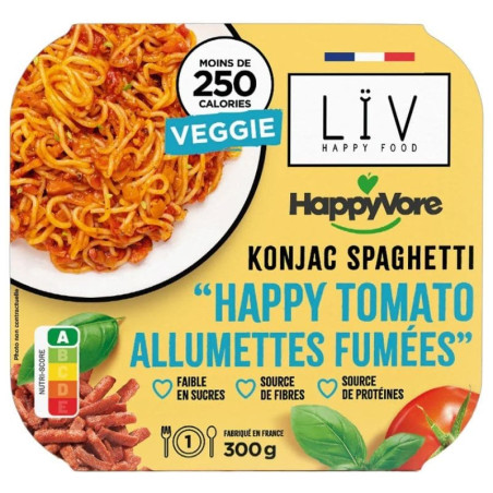 spaghetti konjac happy tomato allumettes fumees liv happy food happyvore 300g