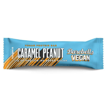 barebells protein bar vegan caramel peanut 55g