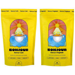 lot super cafe bonjour - saveur originale et cafe x2