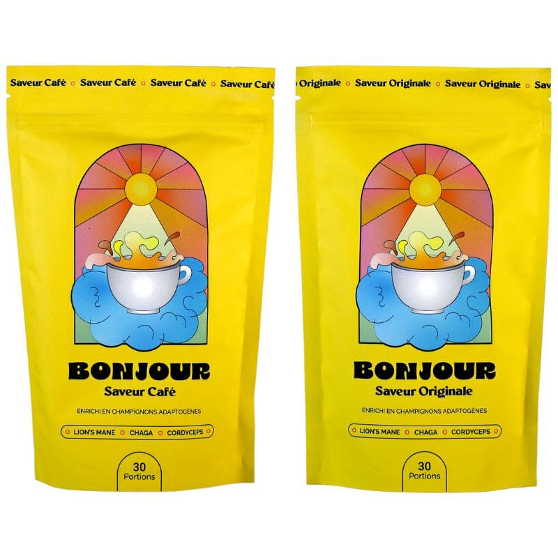 lot super cafe bonjour - saveur originale et cafe x2