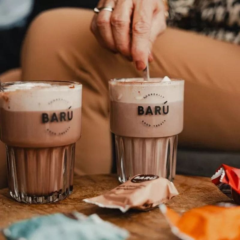 swirly hot chocolate powder baru
