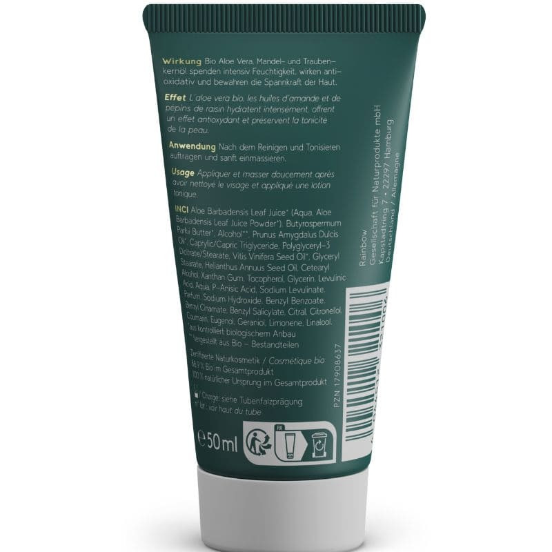 creme visage aloe vera 24h rainbow